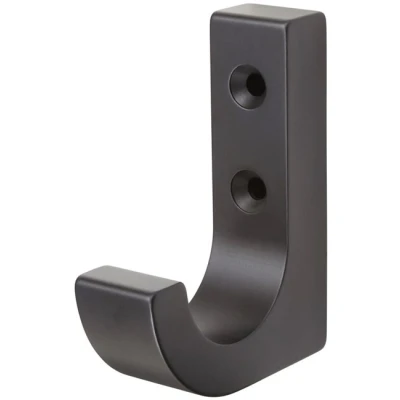 Afbeelding van Kapstokhaak mat zwart aluminium