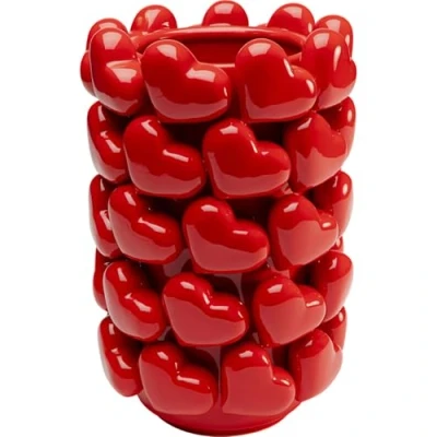 Afbeelding van Vaas rood harts Kare Design