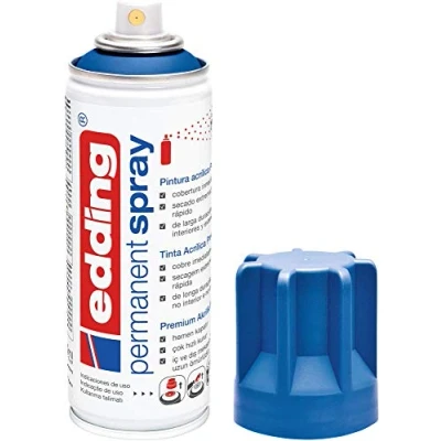Afbeelding van Edding 5200 Permanent Spray Premium Acrylverf Gentiaanblauw Mat Ral 5010