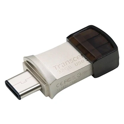 Afbeelding van Transcend JetFlash® 890 USB stick smartphone/tablet Zilver 32 GB 3.2 Gen 2 (USB 3.1), C
