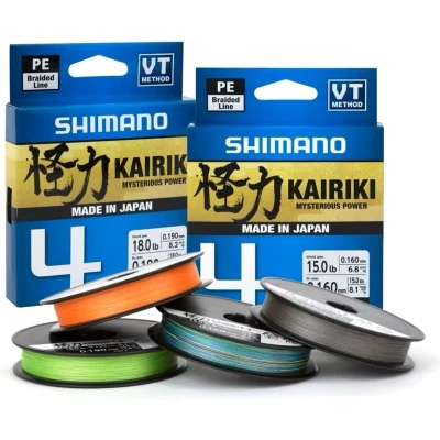 Afbeelding van Shimano Lijn gevlochten Kairiki 4 Mantis Green 150m