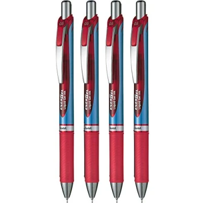 Afbeelding van Pentel Energel XM Click BLN75 0,5 mm rode zak 4 stuks
