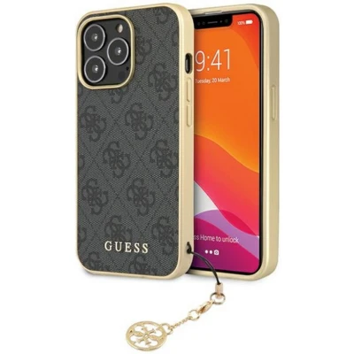 Afbeelding van Guess 4G Charms Back Case Geschikt voor Apple iPhone 14 Pro Max (6.7&quot;) Grijs