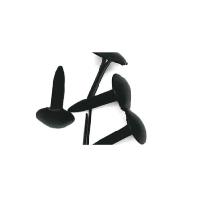 Image de Attaches parisiennes &quot;Rond&quot; Noir, 4+8 mm