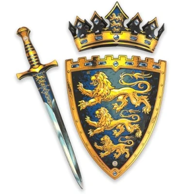 Afbeelding van Zestaw Liontouch Triple Lion Royal miecz, tarcza i korona