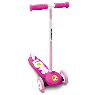 Afbeelding van Skids control 3 wiel Kinderstep Voetrem Meisjes Roze