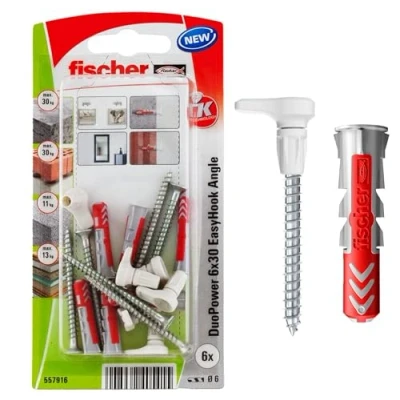 Afbeelding van Fischer DuoPower 6x30 EasyHook Angle K (6) Plugassortiment 557916 1 set(s)