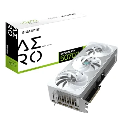 Afbeelding van Gigabyte GeForce RTX 5070 Ti AERO OC 16G Videokaart 16GB GDDR7 PCIe 5.0 1x HDMI 3x DisplayPort