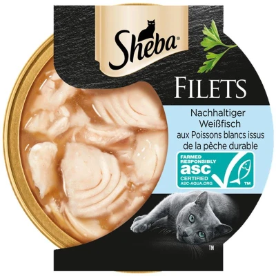 Afbeelding van 16x60g Witvis Fijne Filets Sheba Kattenvoer