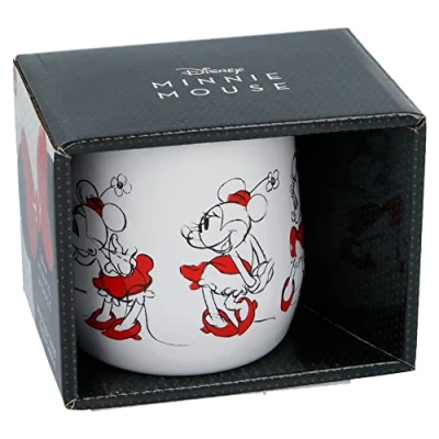 Afbeelding van Keramische mok Minnie mouse rood/wit