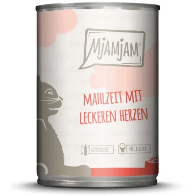 Afbeelding van 6x400g MjAMjAM Harten Kattenvoer Nat