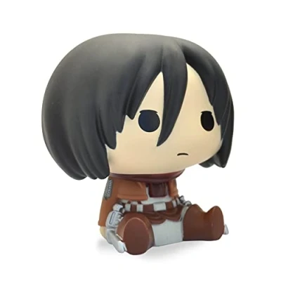 Afbeelding van Plastoy Attack on Titan Chibi Mikasa Money Box Spaarpot Anime