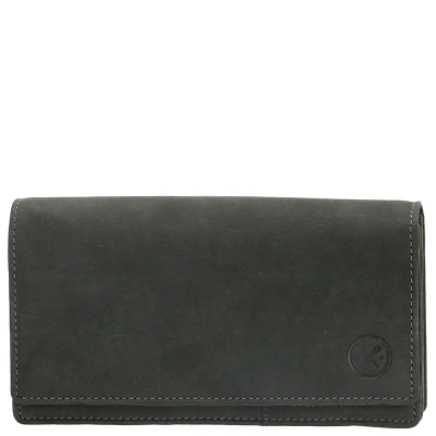 Afbeelding van Hide &amp; Stitches Idaho Portemonnee Zwart 100% Leer