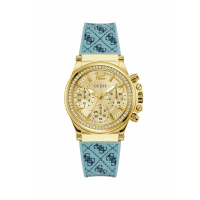 Afbeelding van GUESS heren Charisma horloge GW0699L1 in de kleur Lichtblauw