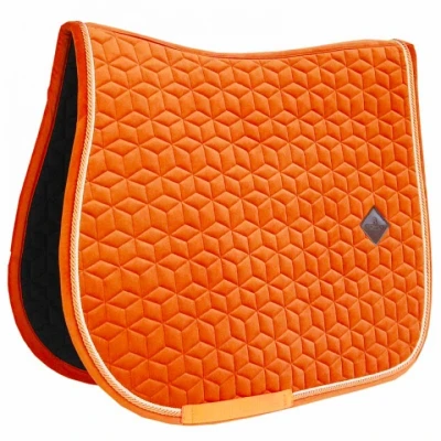 Afbeelding van Kentucky Zadeldekje Velvet Springen Oranje Full