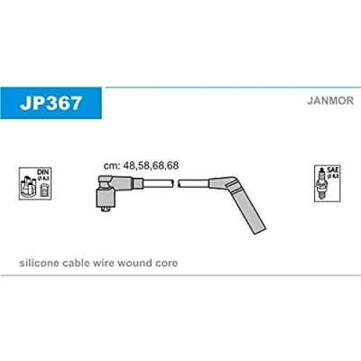 Afbeelding van JANMOR JP367 Bougiekabelset TOYOTA: Starlet IV Hatchback, III Hatchback