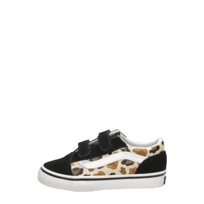 Afbeelding van Vans OLD Skool Unisex Sneakers laag voor kinderen, Maat: 21, Black/brown Leer en textiel