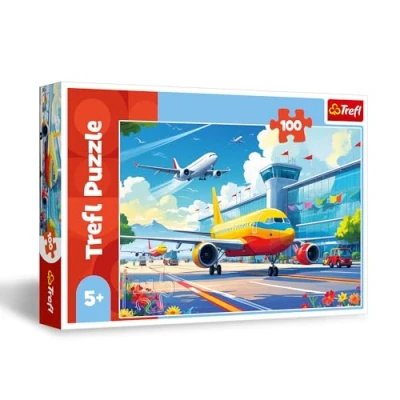 Afbeelding van Trefl de koning van hemel 100 stukjes puzzel met vliegtuigen, creatief entertainment, vrije tijd voor kinderen vanaf 5 jaar