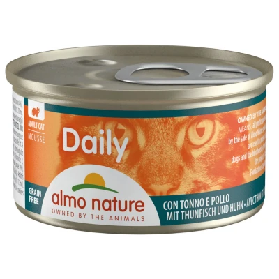 Afbeelding van Almo Nature Cat Blik Daily Menu Mousse 85 g Kattenvoer Tonijn&amp;Kip