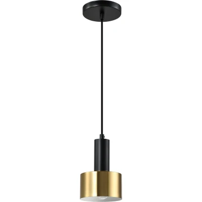 Afbeelding van QUVIO Hanglamp Plafondlamp Sfeerlamp Eettafellamp eetkamer sfeerkamer Hotel Chique Verlichting Metaal Goud Zwart