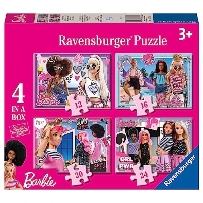 Afbeelding van Ravensburger puzzel Trolls 3, puzzelcollectie 4 in een doos, 10, 12, 14, 16 stukjes, voor kinderen, aanbevolen leeftijd 3 jaar