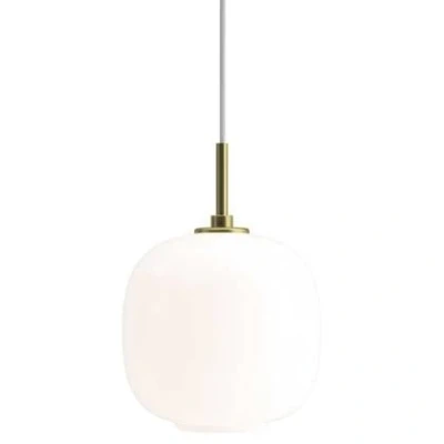 Afbeelding van Louis Poulsen VL 45 Radiohus hanglamp Ø175 BrassGlossy Opal White