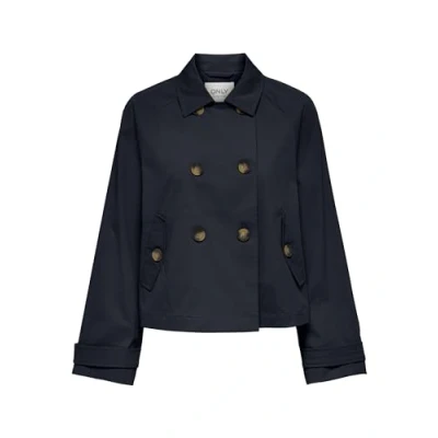 Image de ONLY Trench Onlapril OTW Noos pour femme, Bleu nuit, XS