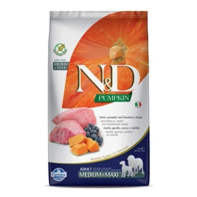 Afbeelding van FARMINA N&amp;D GF PUMPKIN DOG LAMB&amp;BLUEBERRY ADULT MEDIUM/MAXI 2,5kg