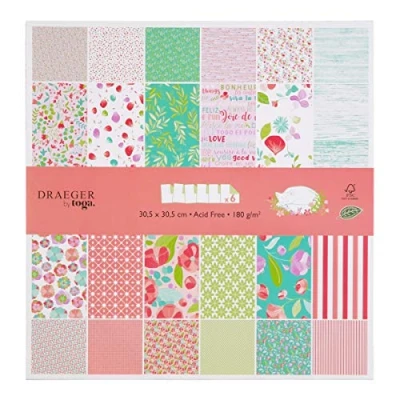 Image de MIX SET 6 PAP IMPRIM FLOWER P