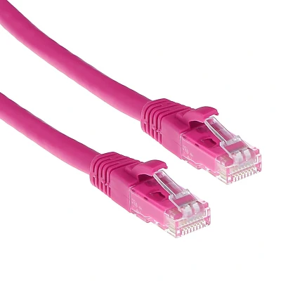 Afbeelding van ACT IB2420 U/UTP CAT6A Patchkabel Snagless Roze 20 meter