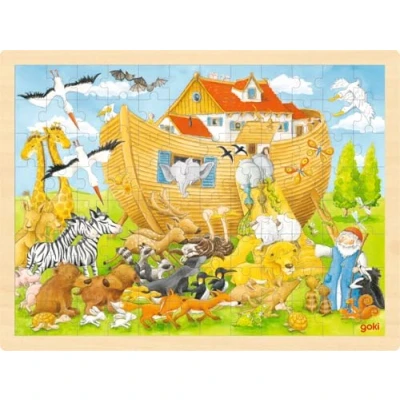 Afbeelding van Goki Window NOAH&#039;S ARK Puzzel voor kinderen, Maat: One Size, Multi color
