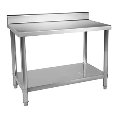 Afbeelding van Royal Catering RVS werktafel ECO 120 x 60 cm 110 kg achterwand