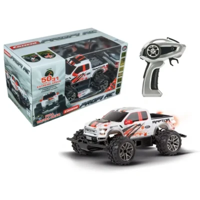 Afbeelding van Carrera RC 370183017 Ford F 150 Raptor 1:18 modelauto voor beginners Elektro Monstertruck 4WD Incl. accu en lader