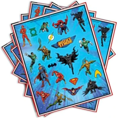 Afbeelding van Superhelden Justice League stickers 84 stuks