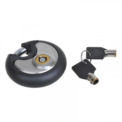 Afbeelding van Pro Plus Discusslot Rond Hangslot Ø 70 mm Kunststof Ommanteling 2 Ronde Sleutels