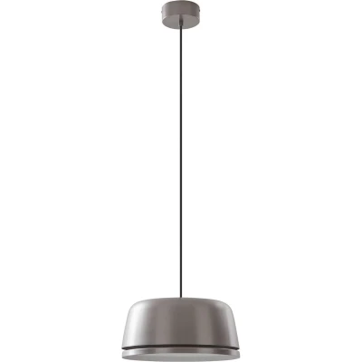 Afbeelding van Lucande hanglamp 1licht Aluminium H: 17 cm zilvergrijs Inclusief lichtbron