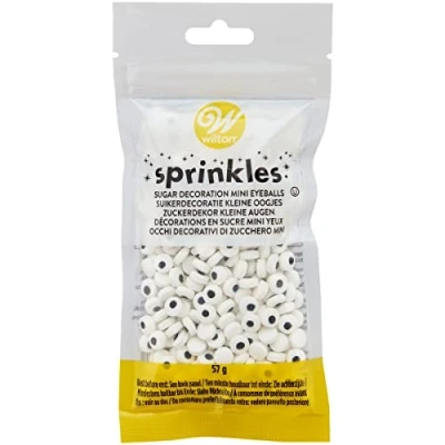 Afbeelding van Wilton Suikerfiguren Mini Oogjes 57g (Ø7mm)