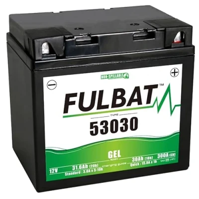 Afbeelding van FULBAT Batterij Moto Gel 53030 (F60 N30L A) 12V 31,6Ah 300A