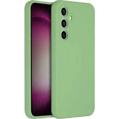 Afbeelding van Accezz Hoesje Geschikt voor Samsung Galaxy S23 FE Siliconen Liquid Silicone Backcover Groen