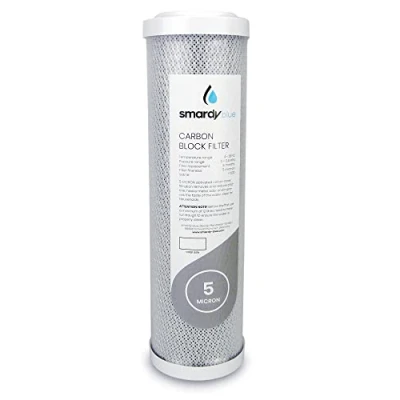 Afbeelding van smardy Blue Carbon Block Vervangingsfilter 5 μm CTO actieve koolfilterblok 10 inch cartridge voor omgekeerde osmose, osmose systeem, waterfilter, tafelfilter