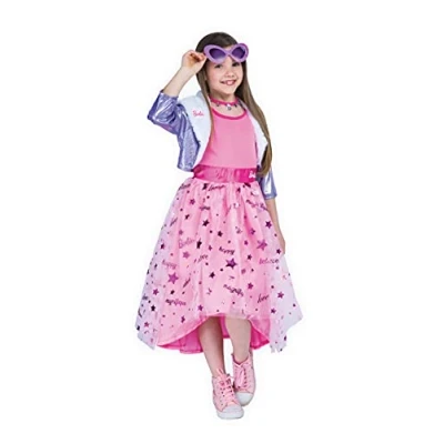 Afbeelding van Ciao Barbie Diva prinsessenkostuum, origineel kostuum voor meisjes (maat 5 7 jaar)