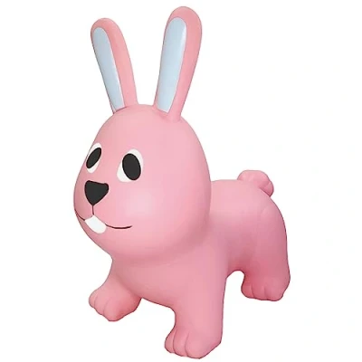 Afbeelding van JUMPY Haas Skippy Roze Hopper 100 kg belastbaar Speelgoed Skippybal Dieren Kinderspeelgoed 12 maanden Inclusief Pomp Tot Gewicht bal Cadeau kind voedselveilige materialen