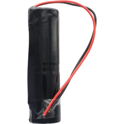 Afbeelding van batterij voor noodlicht NiCd 2.4V 4500mAh L1x2 Mono D met 200 mm kabel aan één zijde vervangt
