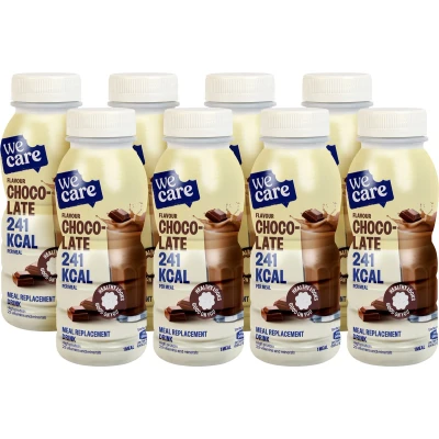 Afbeelding van WeCare Meal Replacement Drink Chocolate 8 x 236 ml