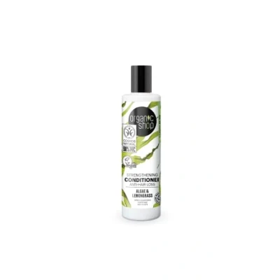 Afbeelding van 3x Organic Shop Strengthening Conditioner Anti Hair Loss Algae and Lemongrass 280 ml