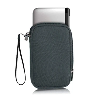 Afbeelding van kwmobile Hoesje Geschikt Voor Nintendo 3DS XL Handheld Spelcomputer Neopreen Grijs
