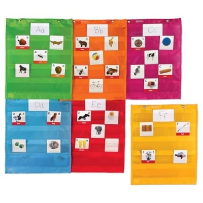 Afbeelding van Magnetische hangtas met transparante pockets (6 stuks)