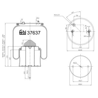 Afbeelding van Febi Bilstein Veerbalg 37637