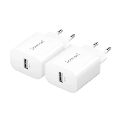 Afbeelding van Intenso W5A white double pack USB C adapter 5 W A Wit Thuis
