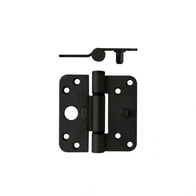 Afbeelding van Scharnier Intersteel 89 x mm (Glijlager, DIN links, SKG***, Zwart RVS)